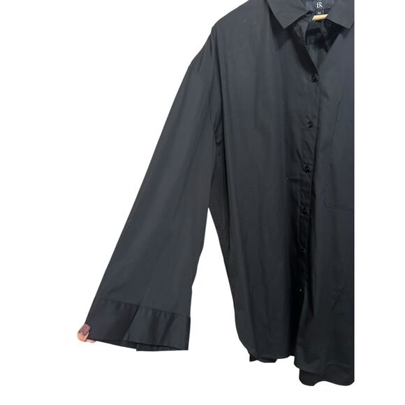 J. Crew women's black The Oversized Shirt‎ long sleeve size XL - Picture 3 of 6